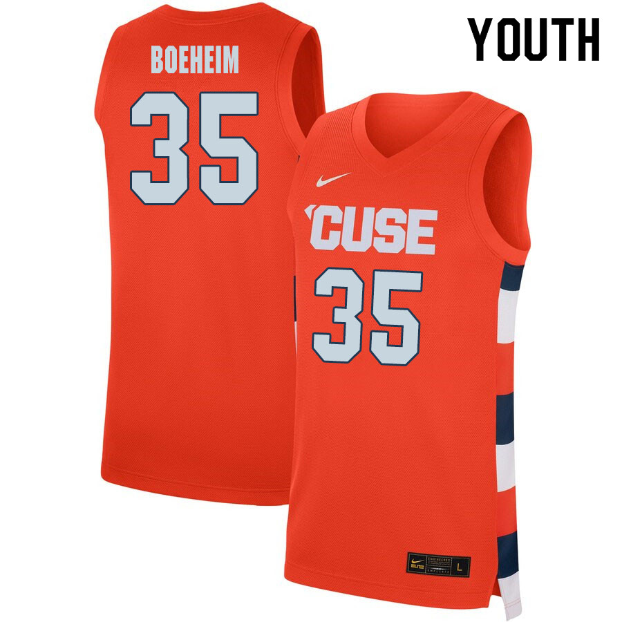2020 Youth #35 Buddy Boeheim Syracuse Orange College Basketball Jerseys Sale-Orange